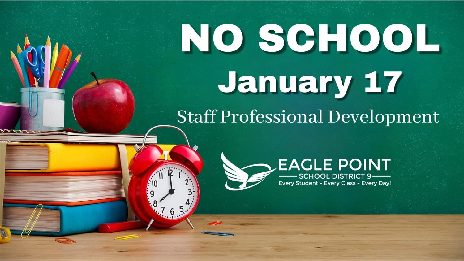 NO SCHOOL - Professional Development  